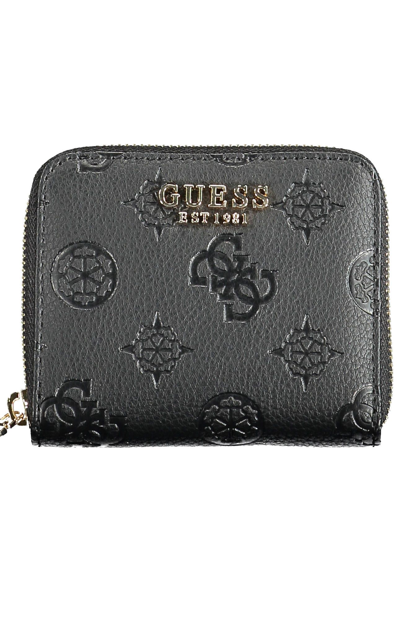 

Черный женский кошелек из полиуретана Guess Shoes