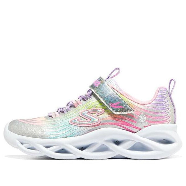 

Кроссовки twisty brights mystical bliss 'white multi' Skechers, серебряный