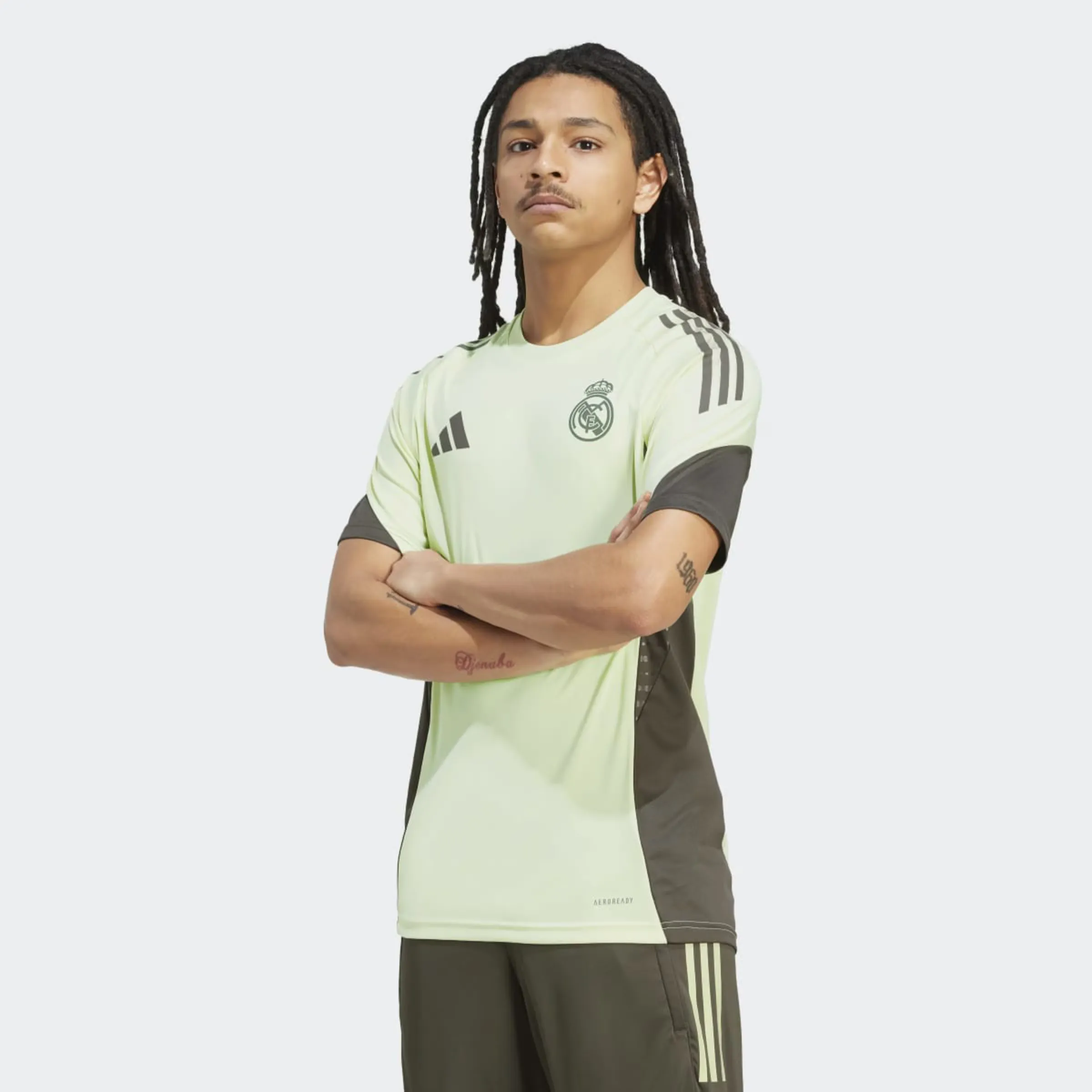 

Футболка для тренировок мужская Real Madrid CF 2025-2026 Tiro 25 Competition adidas, зеленый