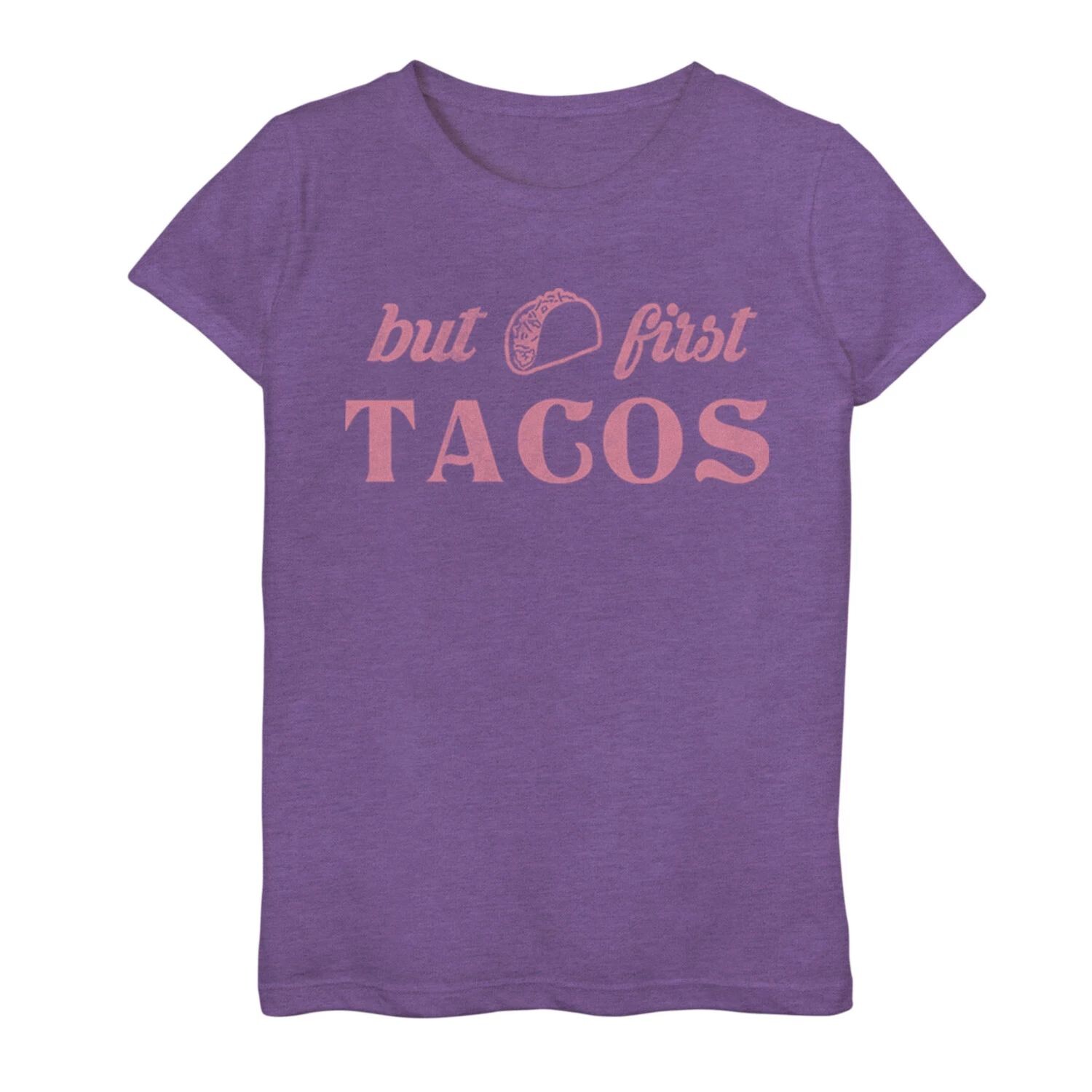 

Футболка с рисунком Fifth Sun First Tacos для девочек 7–16 лет Unbranded
