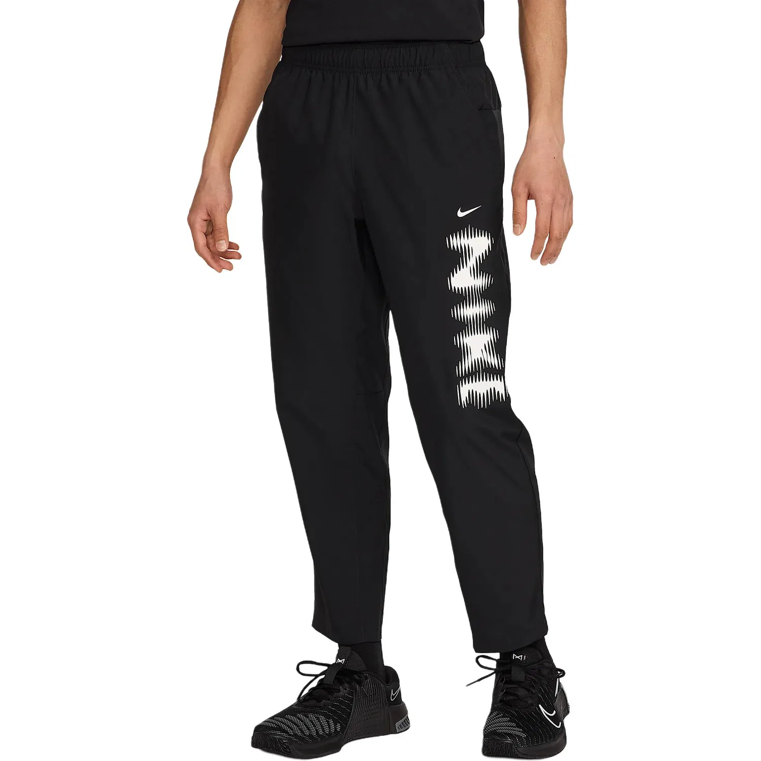 Брюки мужские повседневные FW24 AS M NK DF FORM PANT ALT SWOOS, черные Nike, Black — фото 4