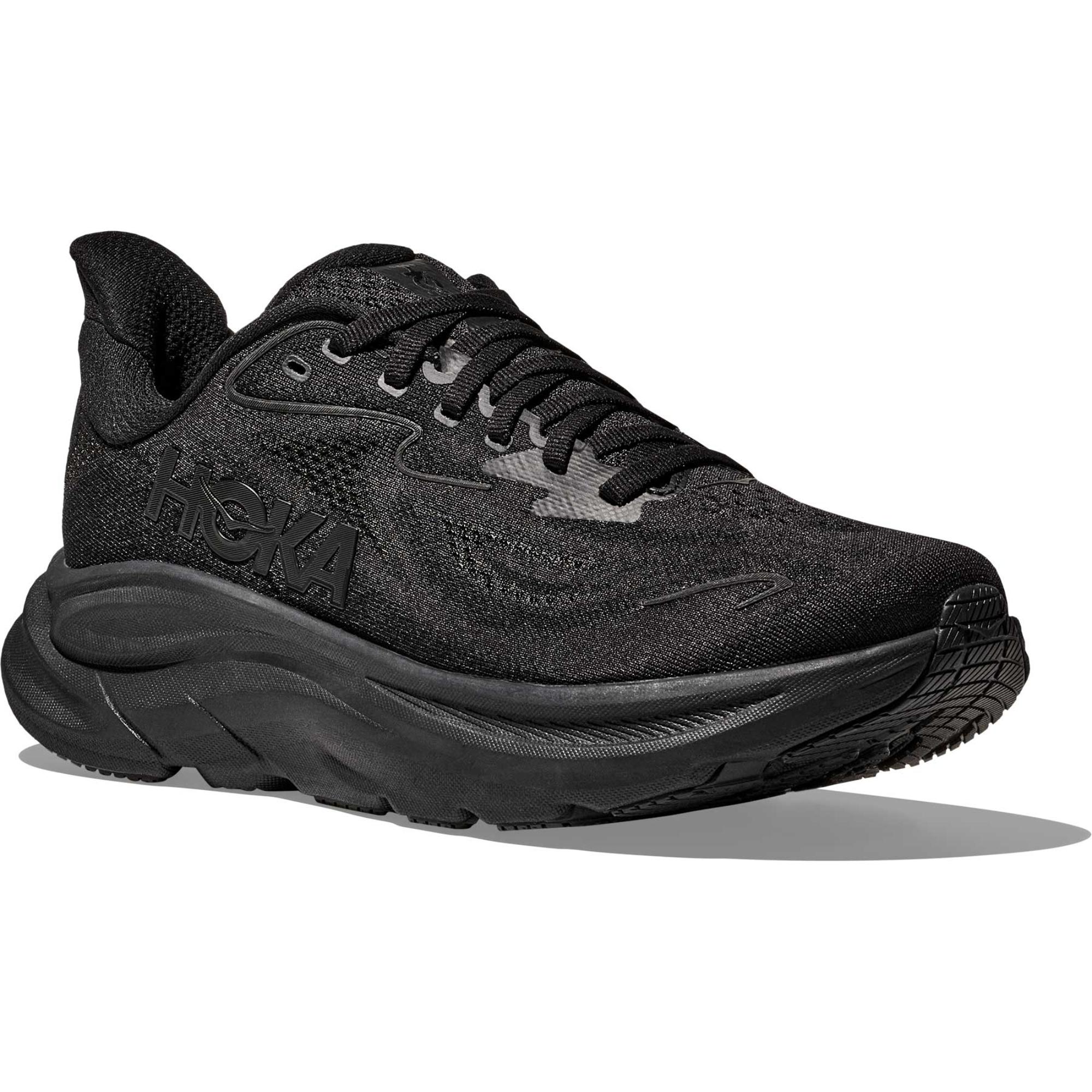 Мужские беговые кроссовки Clifton 10 HOKA, Black/Black — фото 2