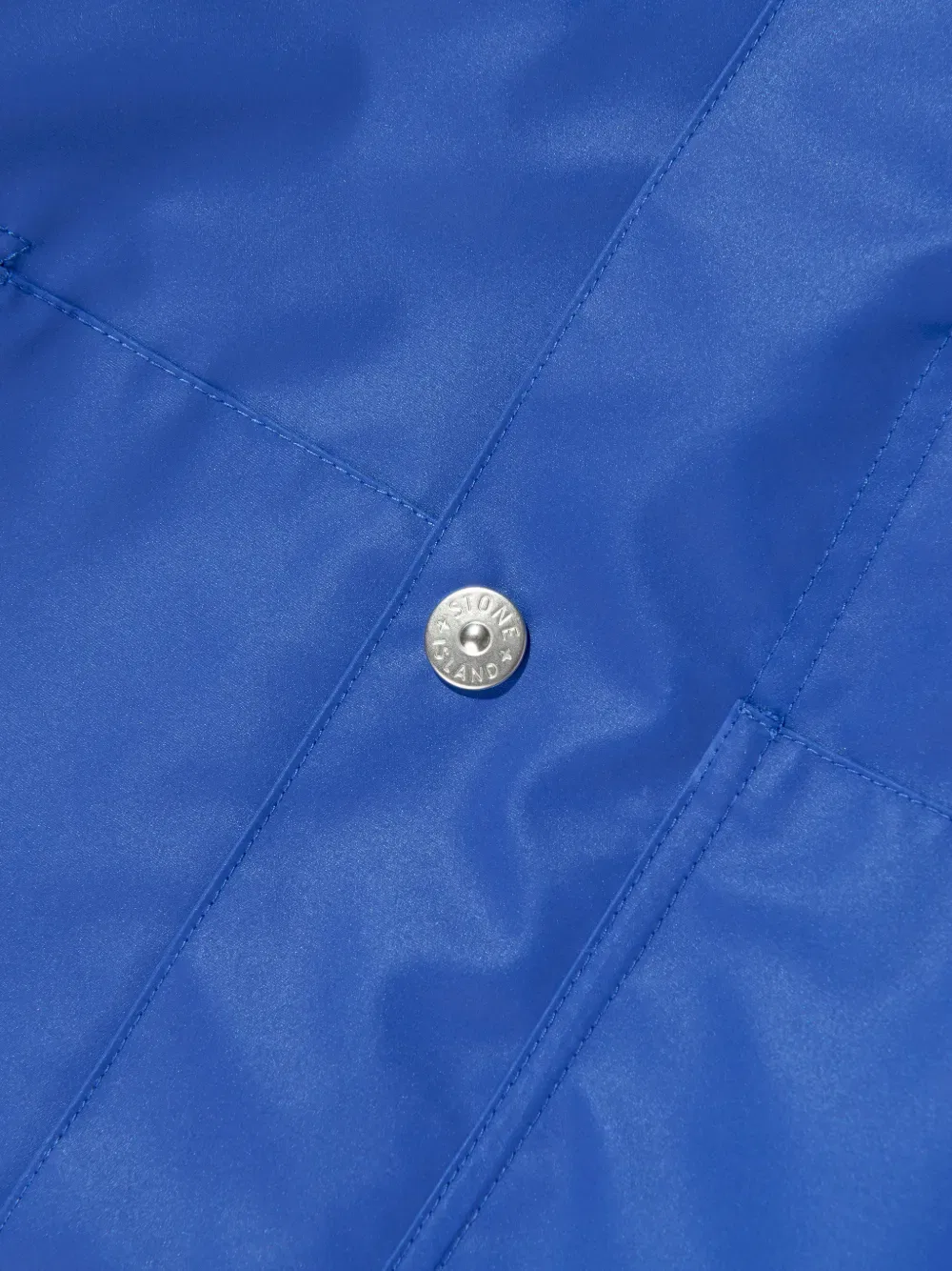 Куртка с капюшоном и нашивкой с логотипом Stone Island Junior, синий — фото 4