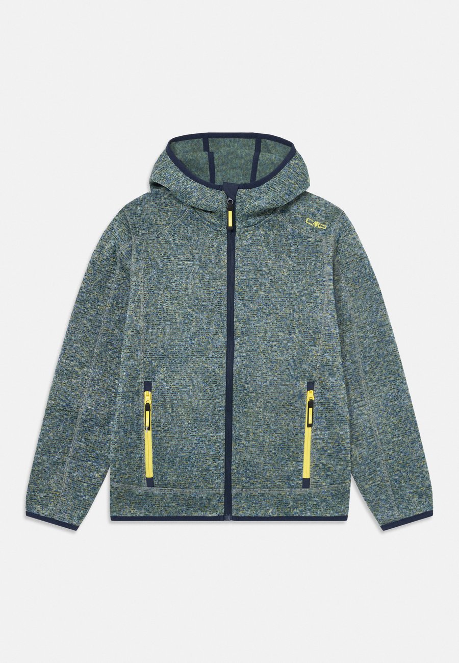 

Флисовая куртка CMP KID JACKET FIX HOOD UNISEX, Bluestone/Winter Sun/Teal