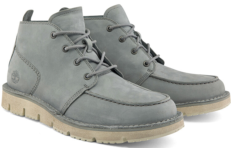 Мужские ботинки Timberland Westmore Moc Toe на рифленой подошве, серый — фото 4