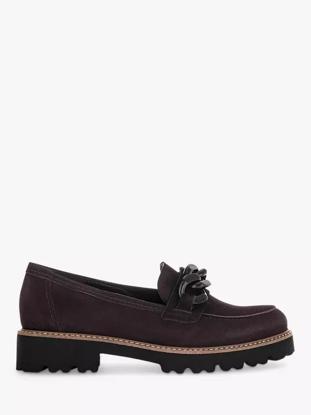 

Лоферы Gabor Squeeze Suede Chunky, цвет chocolate