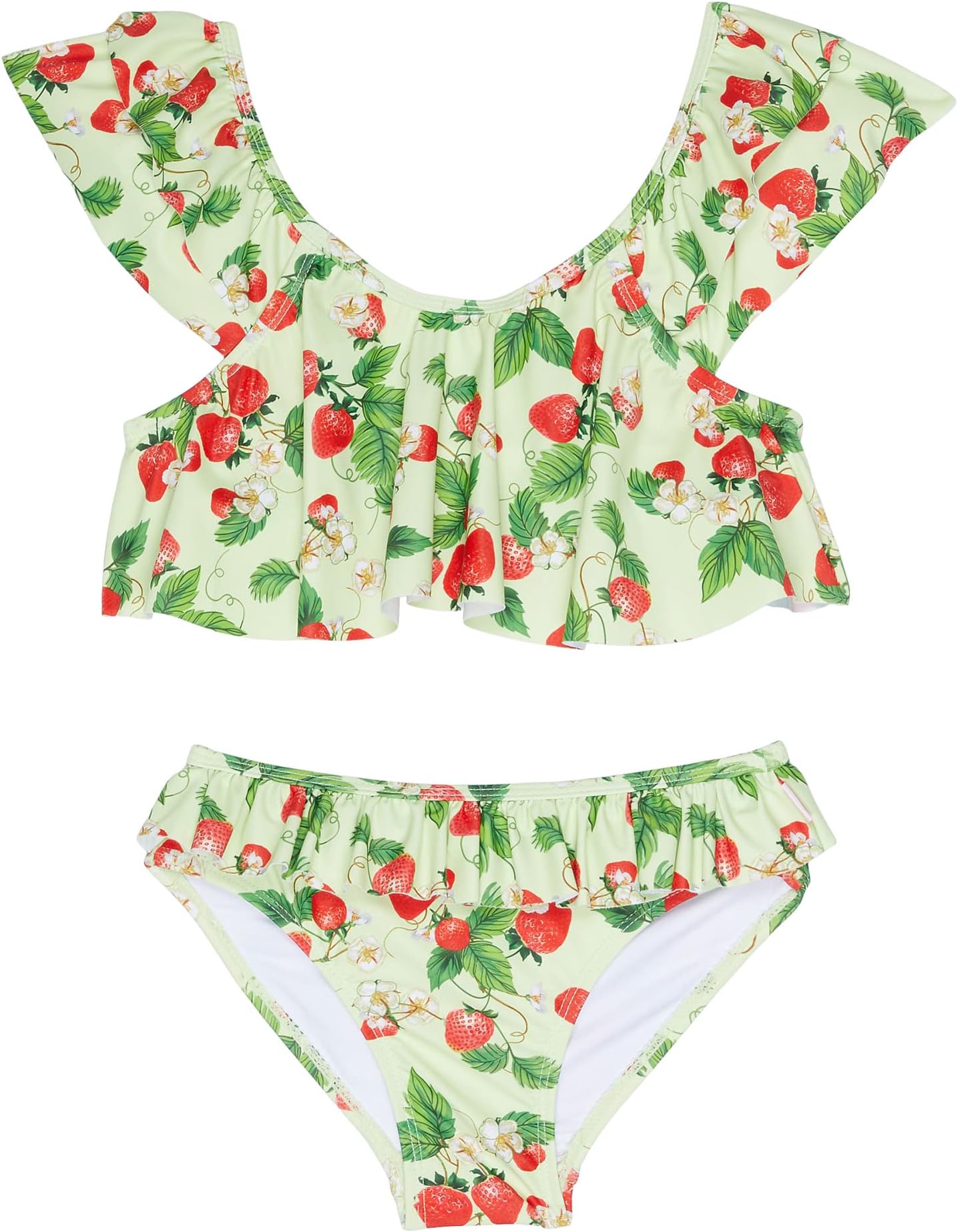 

Купальник Seafolly Kids Strawberry Sunday Fluted Bikini Set, цвет Sundae