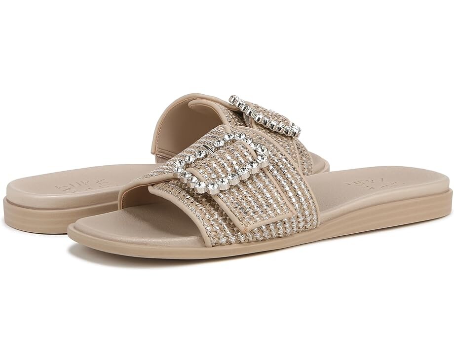 

Сандалии Naturalizer Olivia Slides, цвет Tan /Silver Fabric