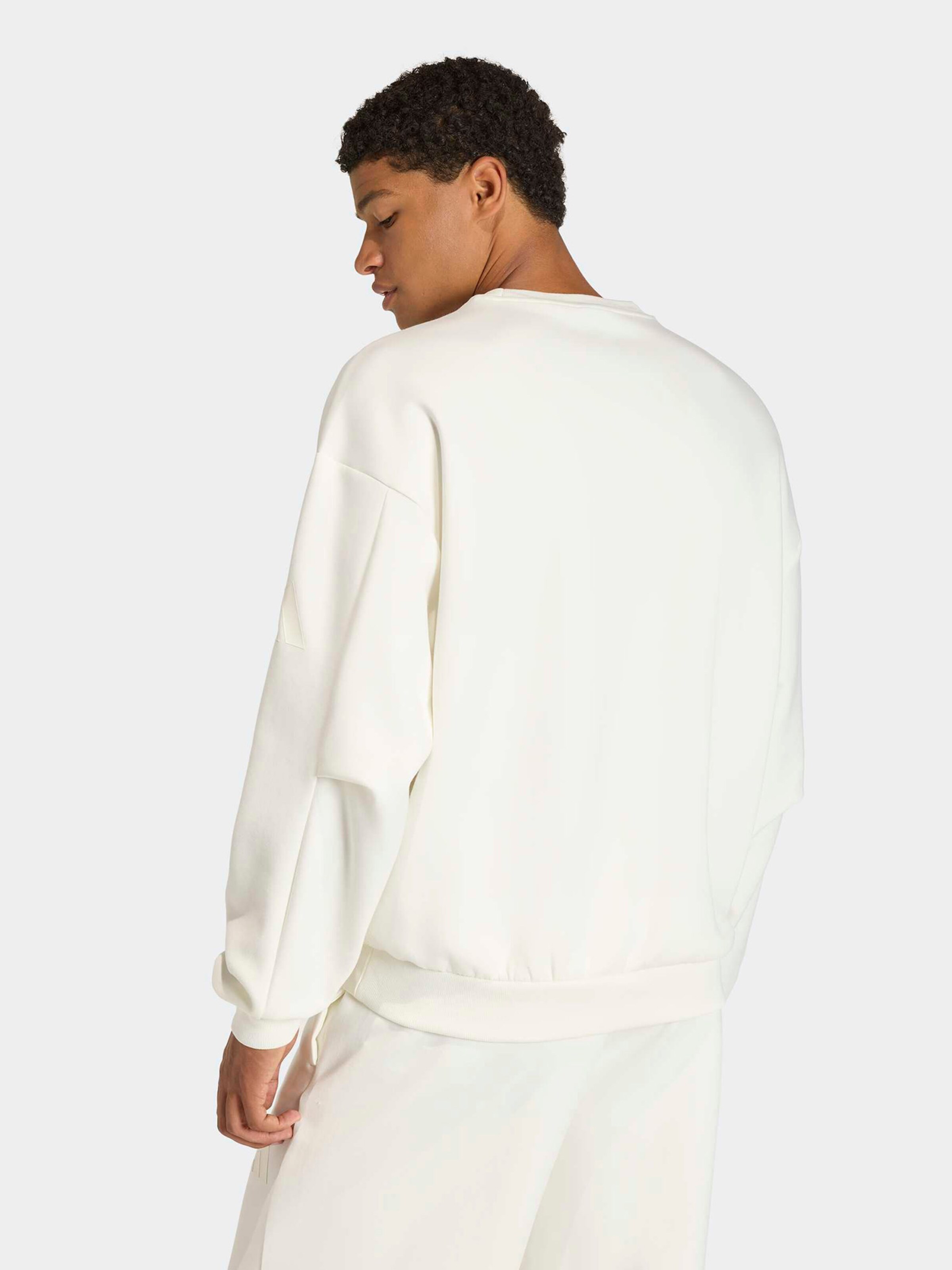 Adidas Sportswear Спортивный свитшот 'Soft Lux' в цвете Off White — фото 3