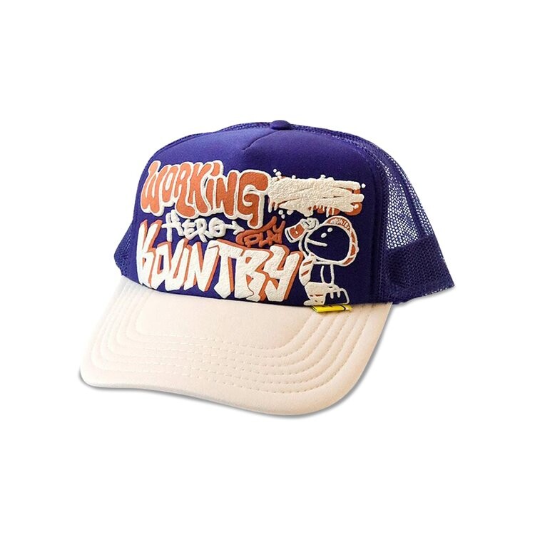 

Бейсболка Kapital Working Hero Truck Cap, цвет Purple/Ecru
