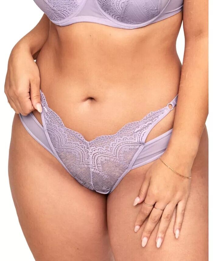 

Трусики Kaia Cheeky размера плюс Adore Me, фиолетовый