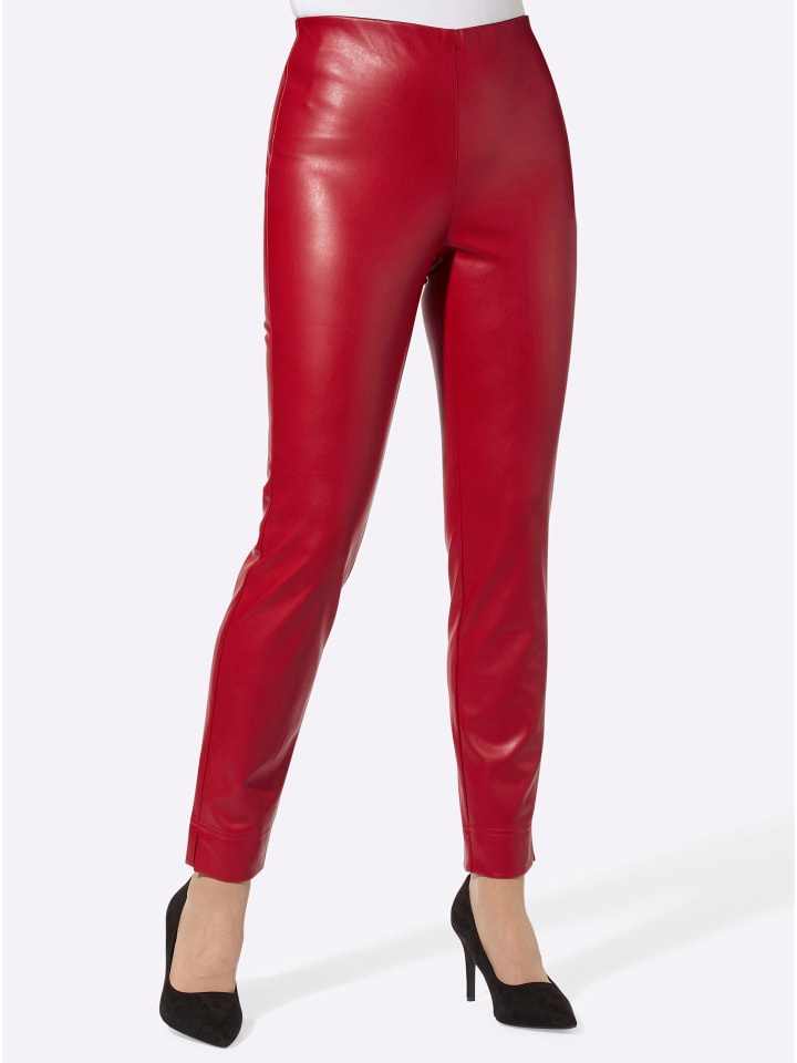 

WITT WEIDEN Красные брюки из искусственной кожи