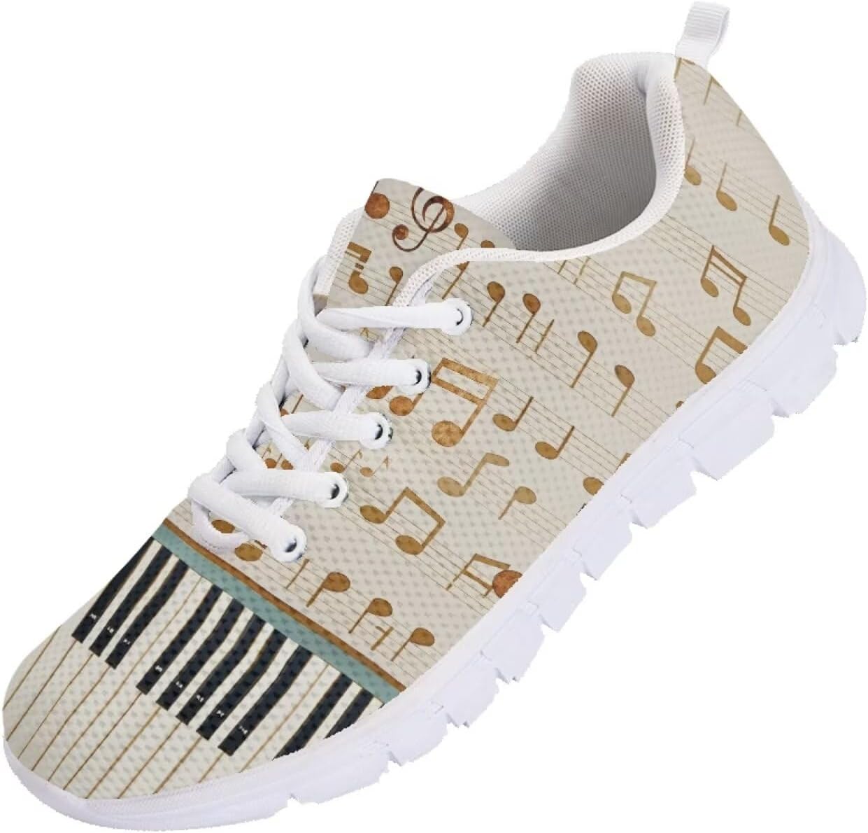 

Кроссовки для бега мужские Funnydude с забавным принтом, комфортные теннисные кроссовки, дышащие сетчатые кроссовки для спортзала, Music Note