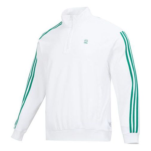 

Худи adidas Half-Zip Top 'White Green', белый