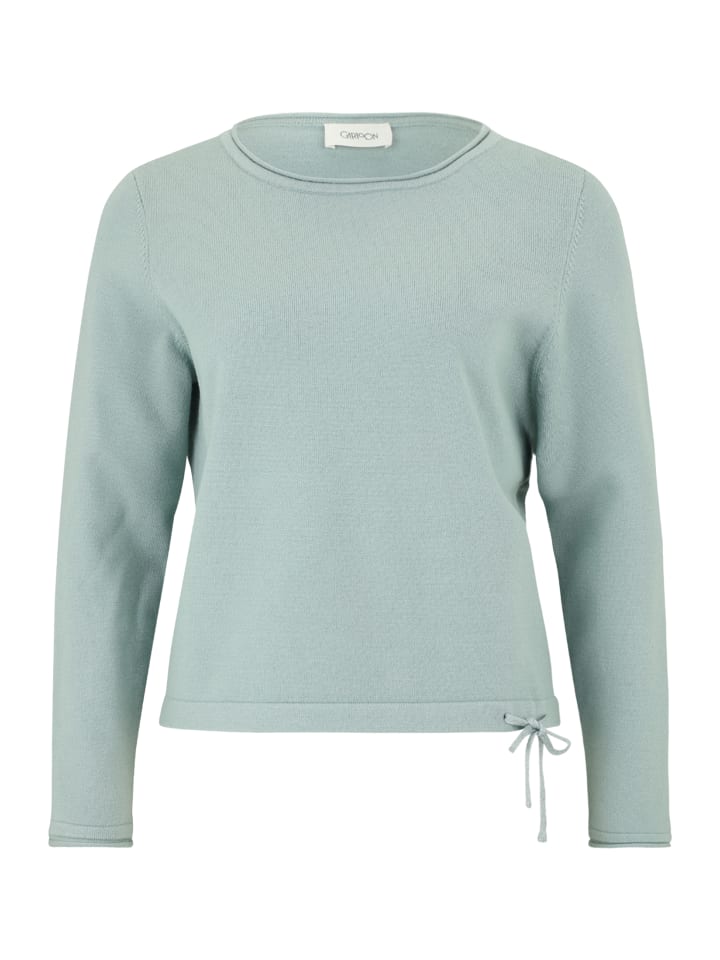 

Вязаный свитер с круглым вырезом цвета жадеита CARTOON