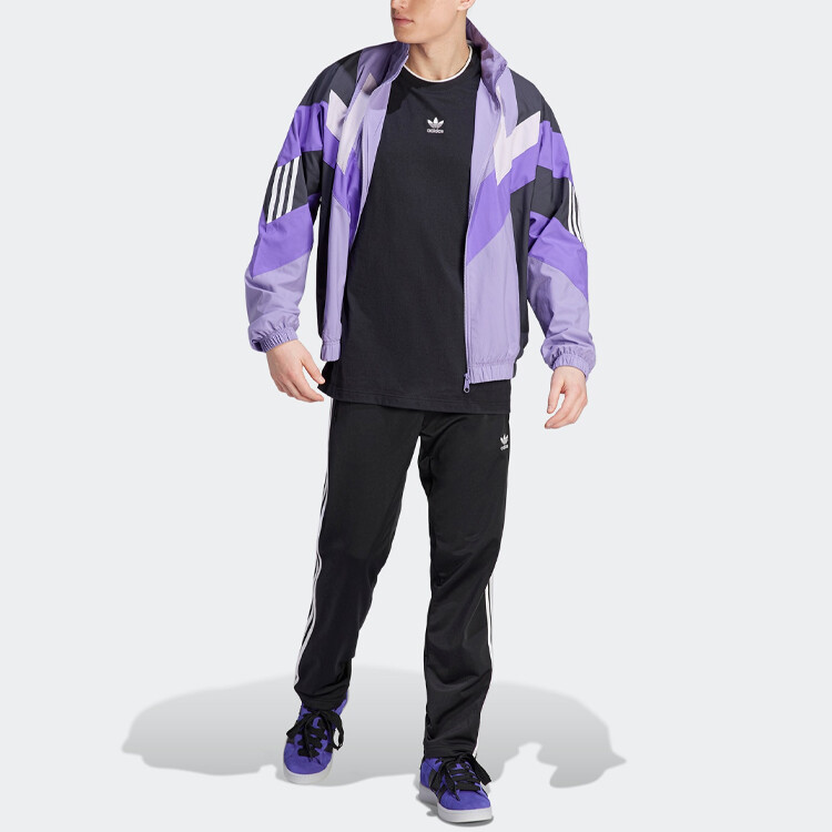 Куртка Adidas Rekive Woven Track Adidas Originals, цвет Magic Lilac — фото 4