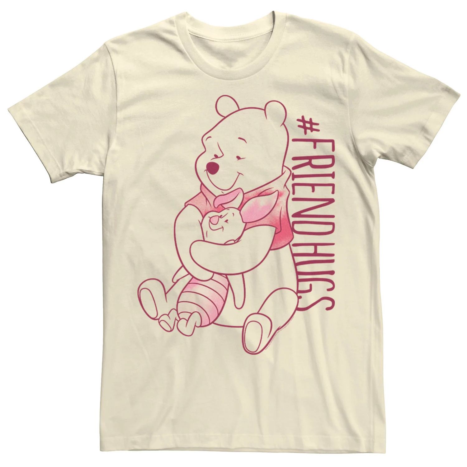 

Мужская футболка Winnie The Pooh Piglet Pooh Friend Hugs Tee Disney