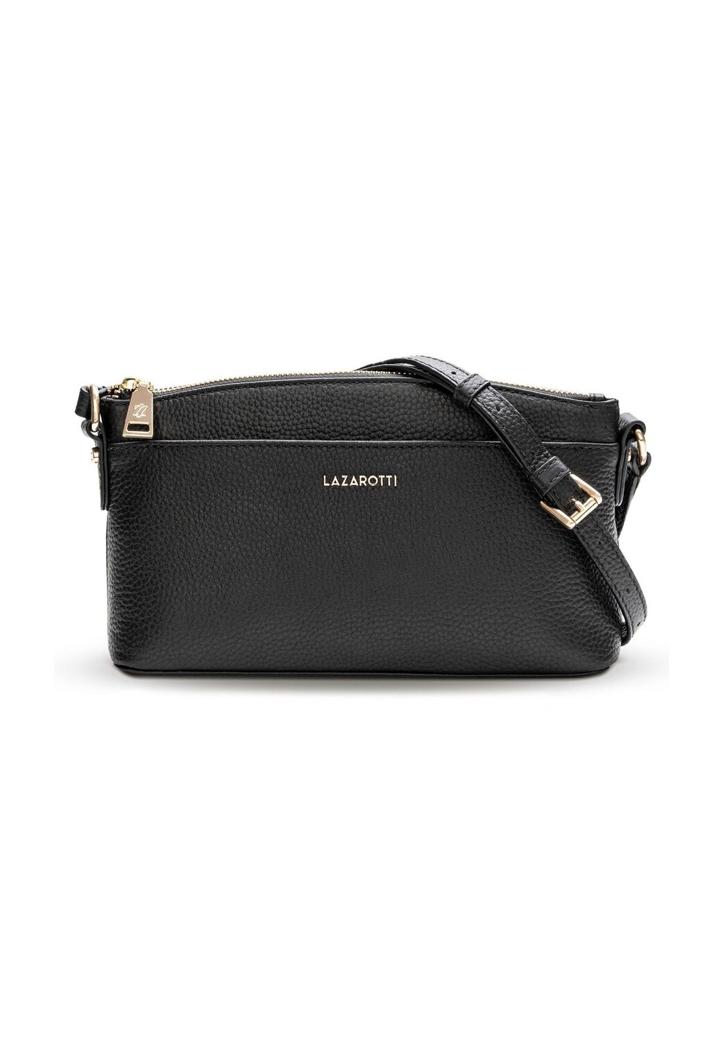 

Сумка через плечо Bologna Leather 24 см LAZAROTTI, черный