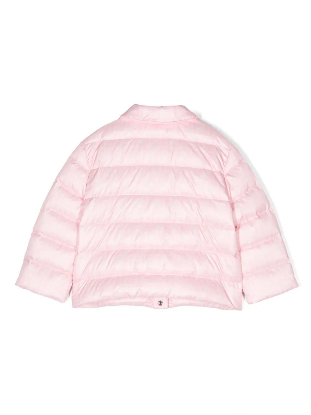Пуховик с логотипом FF FENDI KIDS, розовый — фото 2