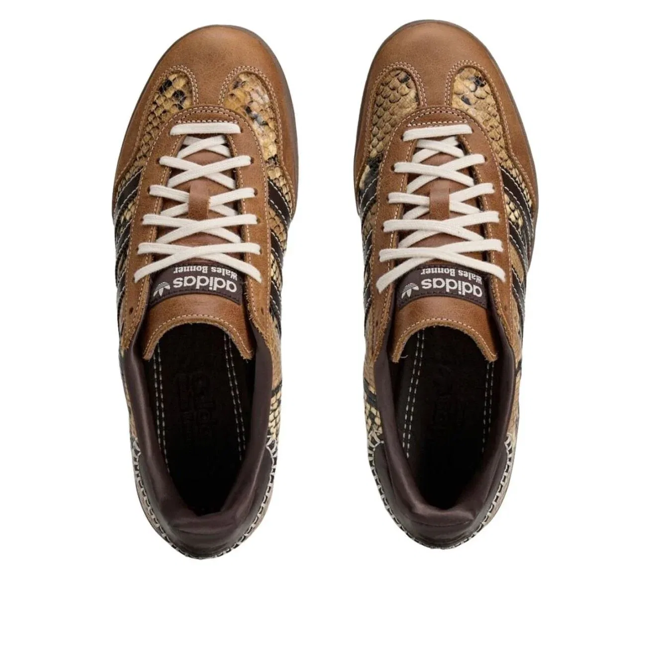 Кроссовки Adidas x Wales Bonner Gazelle Indoor 'Snakeskin' KK3641, коричневый — фото 3