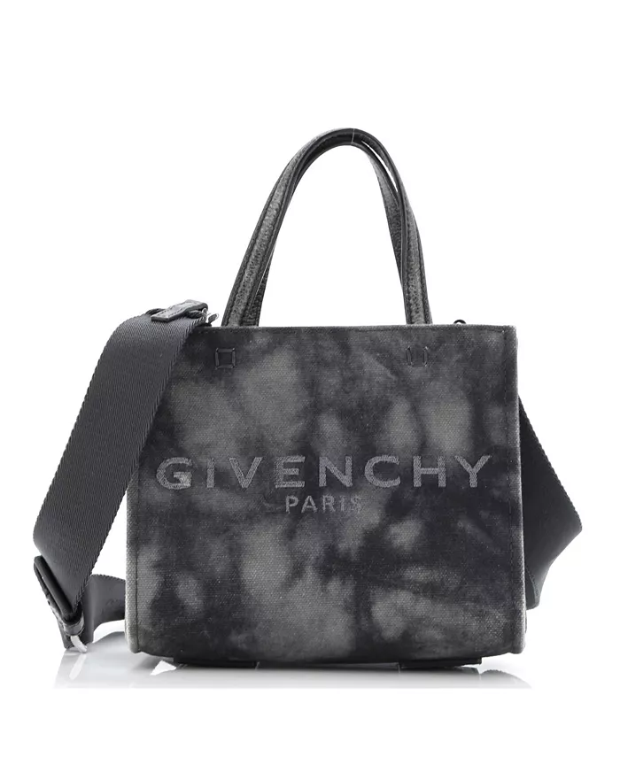 

Мини-сумка G-Tote из печатного холста Pre-Owned Givenchy, серый