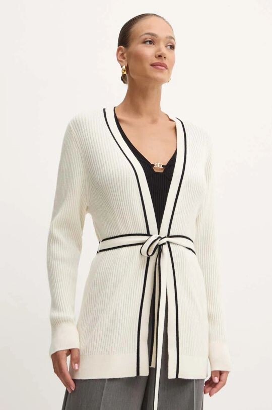 

Шерстяной кардиган Boss, бежевый