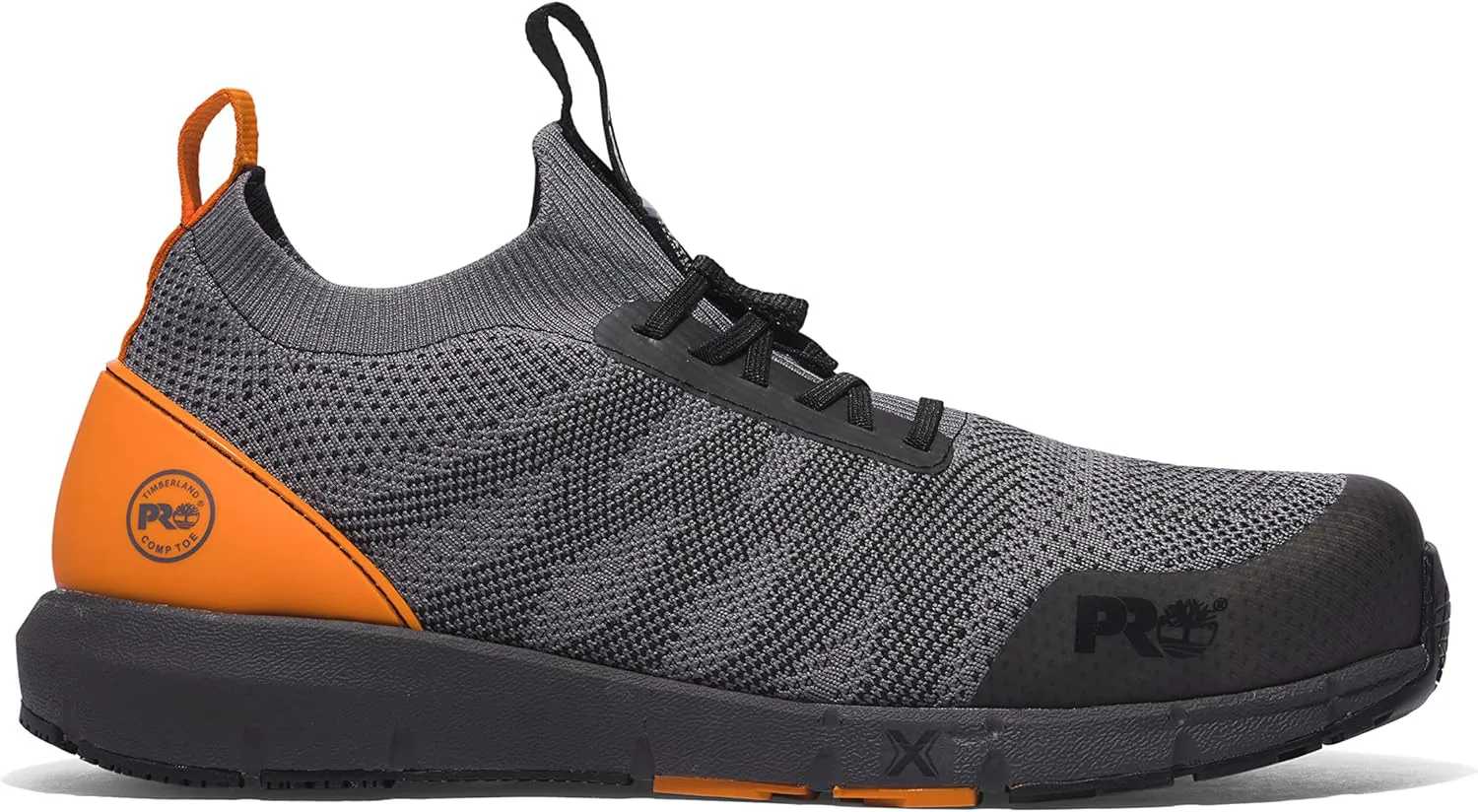 

Мужские рабочие кроссовки Timberland PRO с композитным носком CSA Radius и защитой от проколов, серый/оранжевый