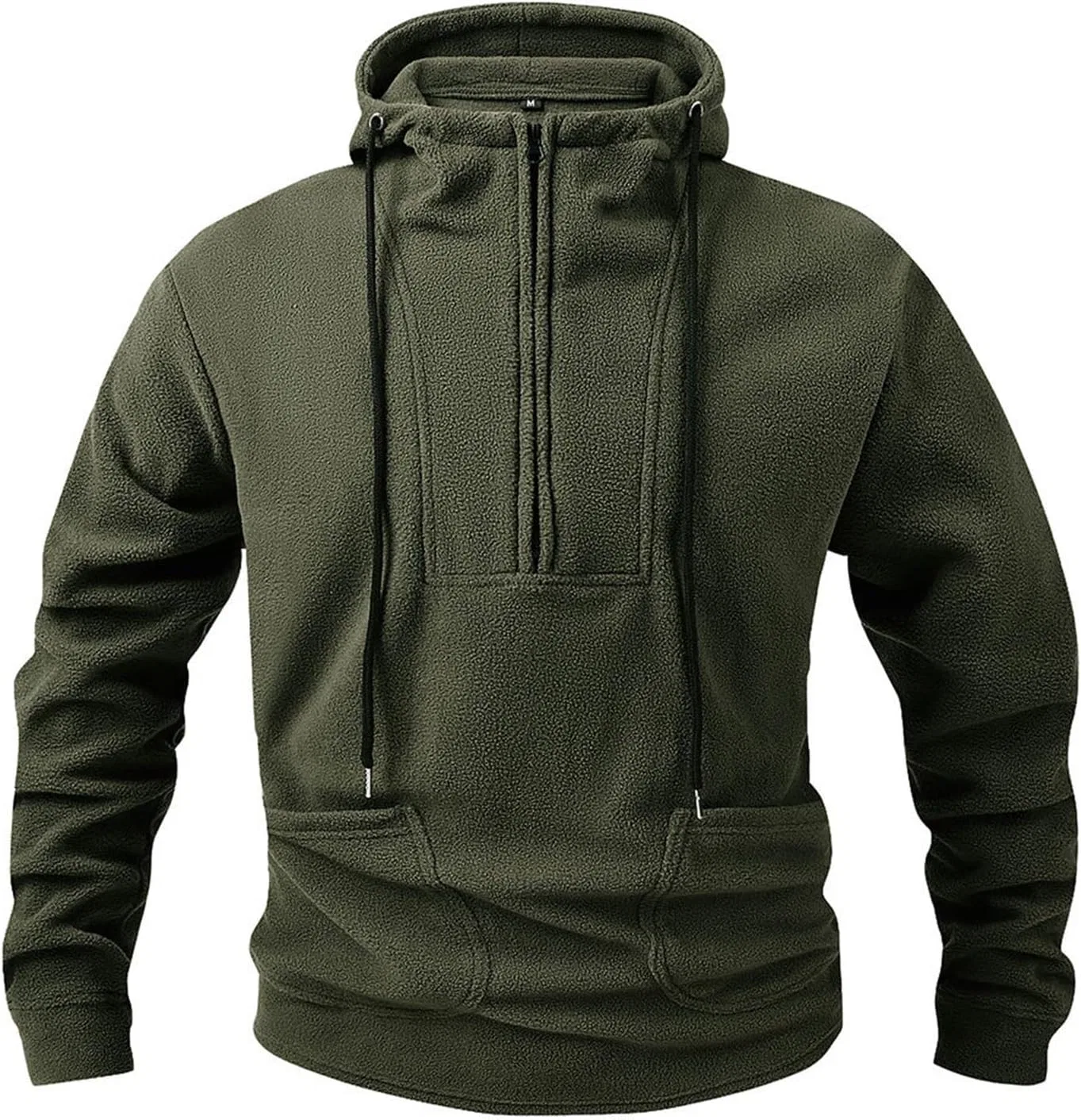 Толстовка мужская на молнии с капюшоном, Blackish Green