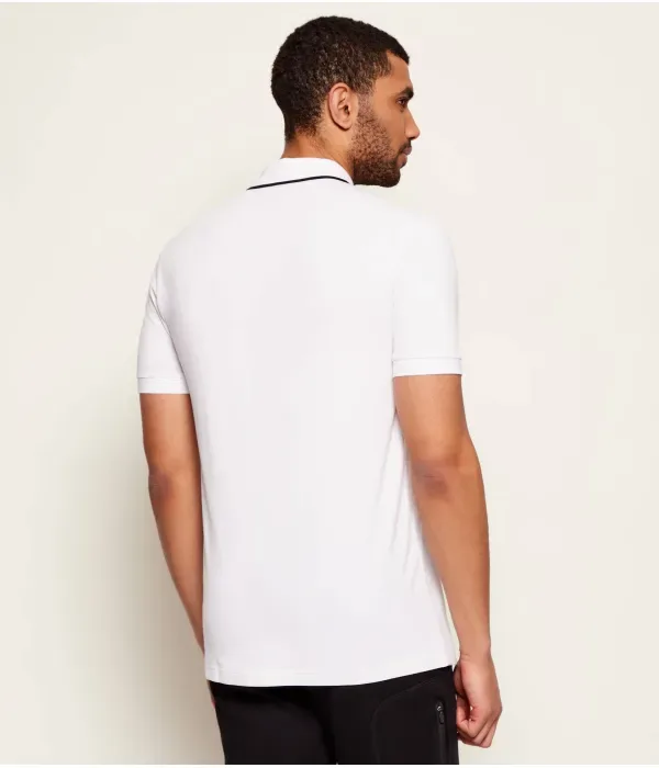 Поло Philix GOC slim fit Boss Green, белый — фото 3