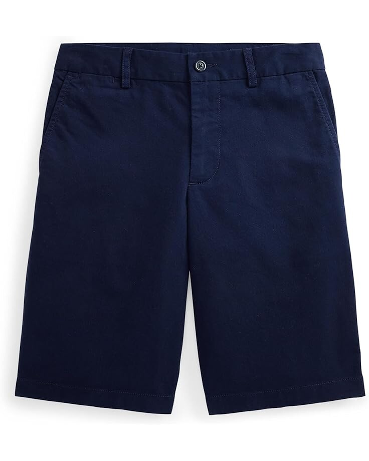 

Шорты Polo Ralph Lauren Kids 20/1 Stretch Twill Flat Front Shorts, цвет Newport Navy