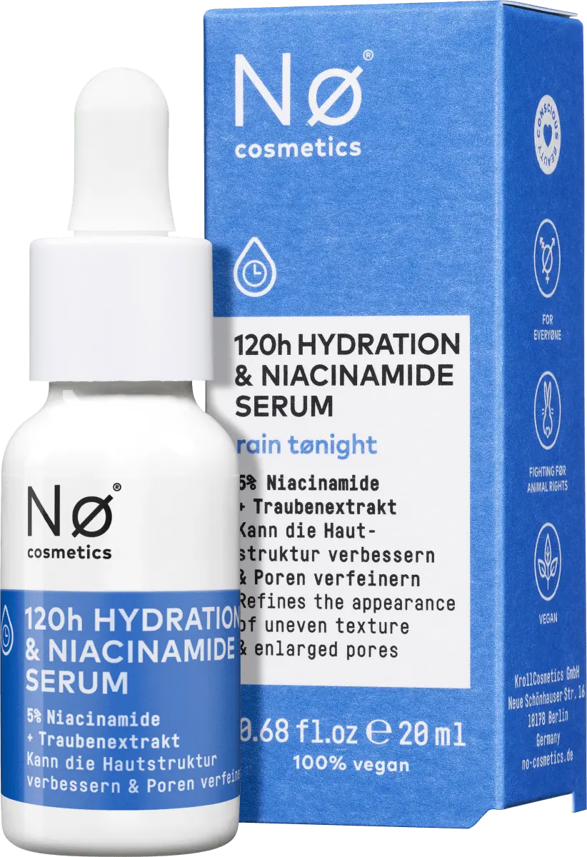 

Сыворотка 120 ч. Увлажнение и усиление Ниацинамид 20мл Nø Cosmetics