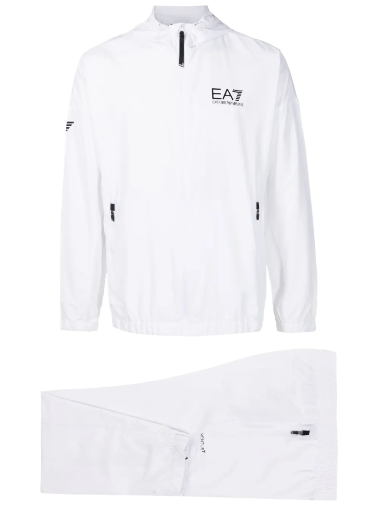 

Спортивный костюм с логотипом Ea7 Emporio Armani, белый