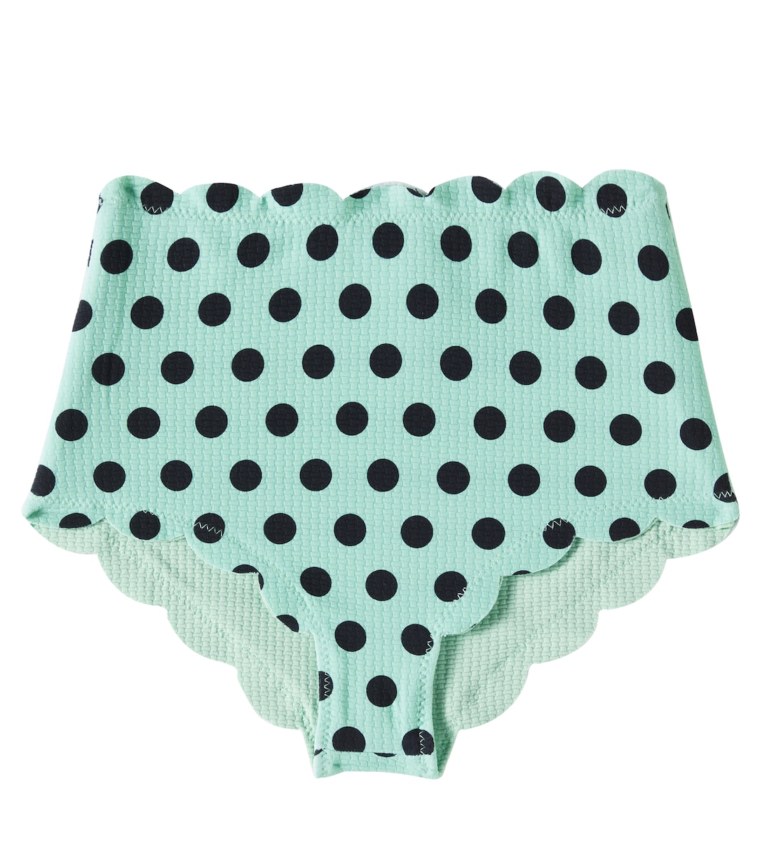 

Бикини-трусики Santa Monica с воланом Marysia Bumby, Mint Small Dot Print/Mint