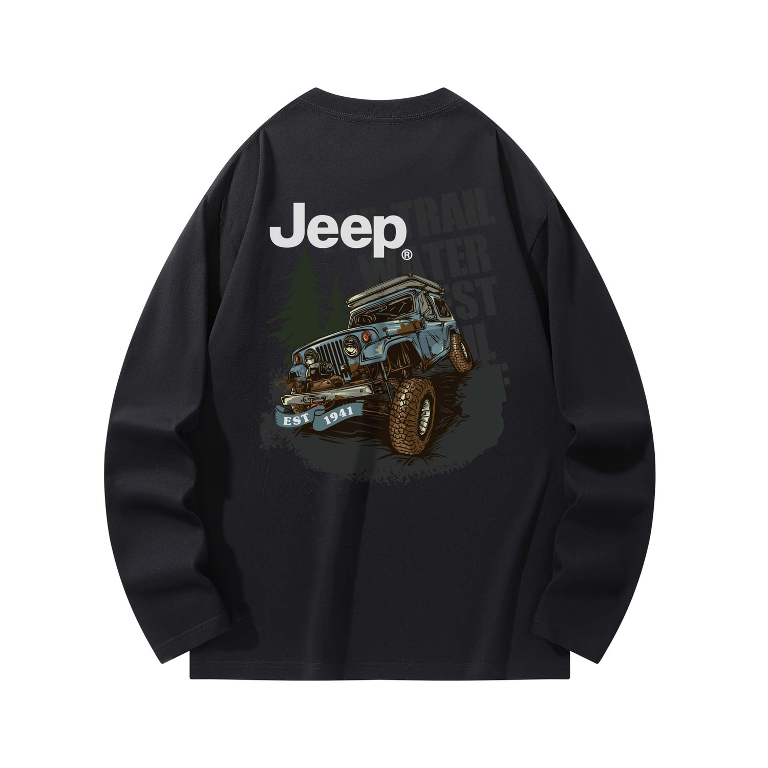 

Футболка Unisex Crew Neck Moderate Heavyweight Jeep, pure черный