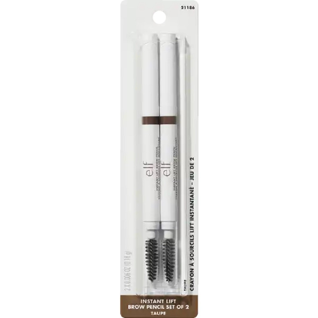 

Карандаш для бровей instant lift brow pencil set Elf Cosmetics, taupe, вес 0.36 гр.