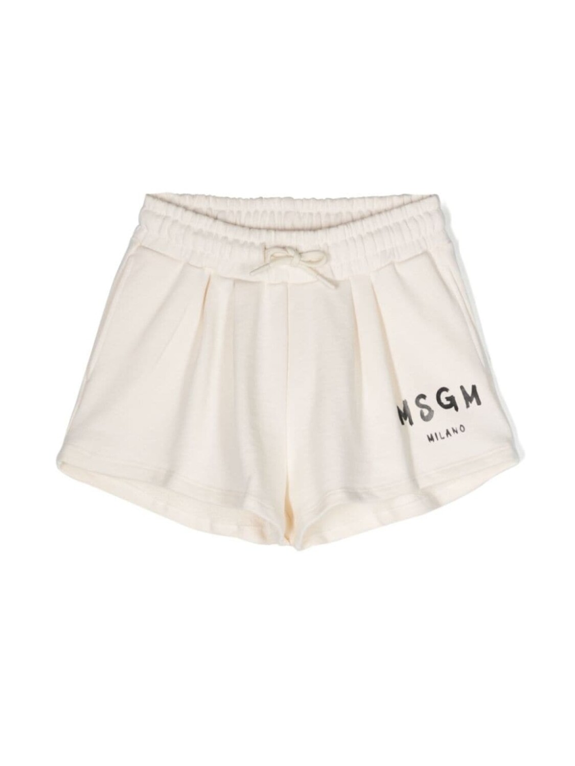 

MSGM Kids шорты с логотипом, нейтральный цвет