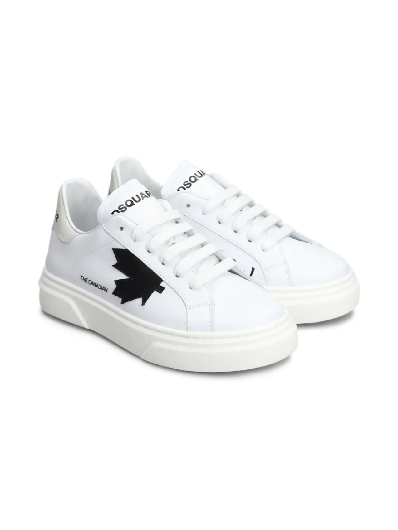 

DSQUARED2 KIDS кожаные кроссовки, белый
