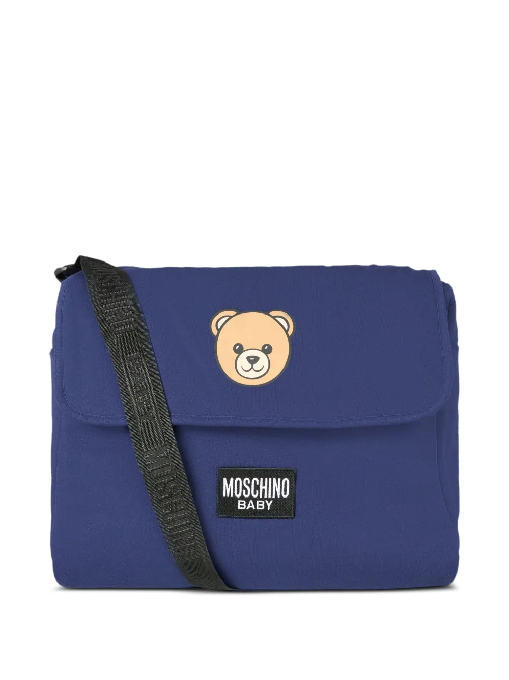 

Пеленальная сумка с принтом Moschino Kids, синий
