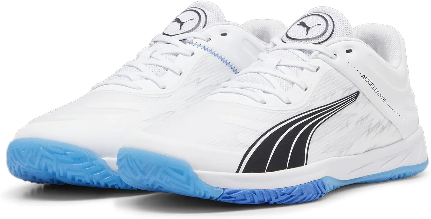Кроссовки PUMA Unisex Accelerates Turbo для восстановления, белый/синий/голубой — фото 4