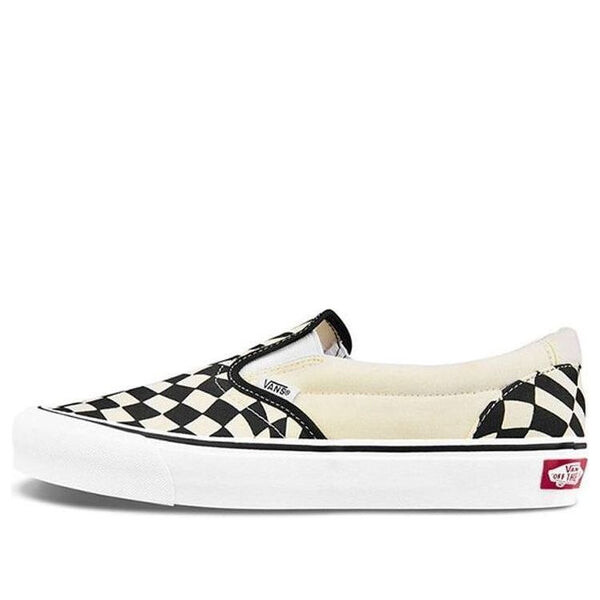 

Кроссовки classic slip-on twist 'warp checker' Vans, черный