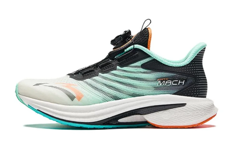 Antakids Детские кроссовки Mach 4.0 Comfortable Slip Resistant Low top бело-зелено-черные