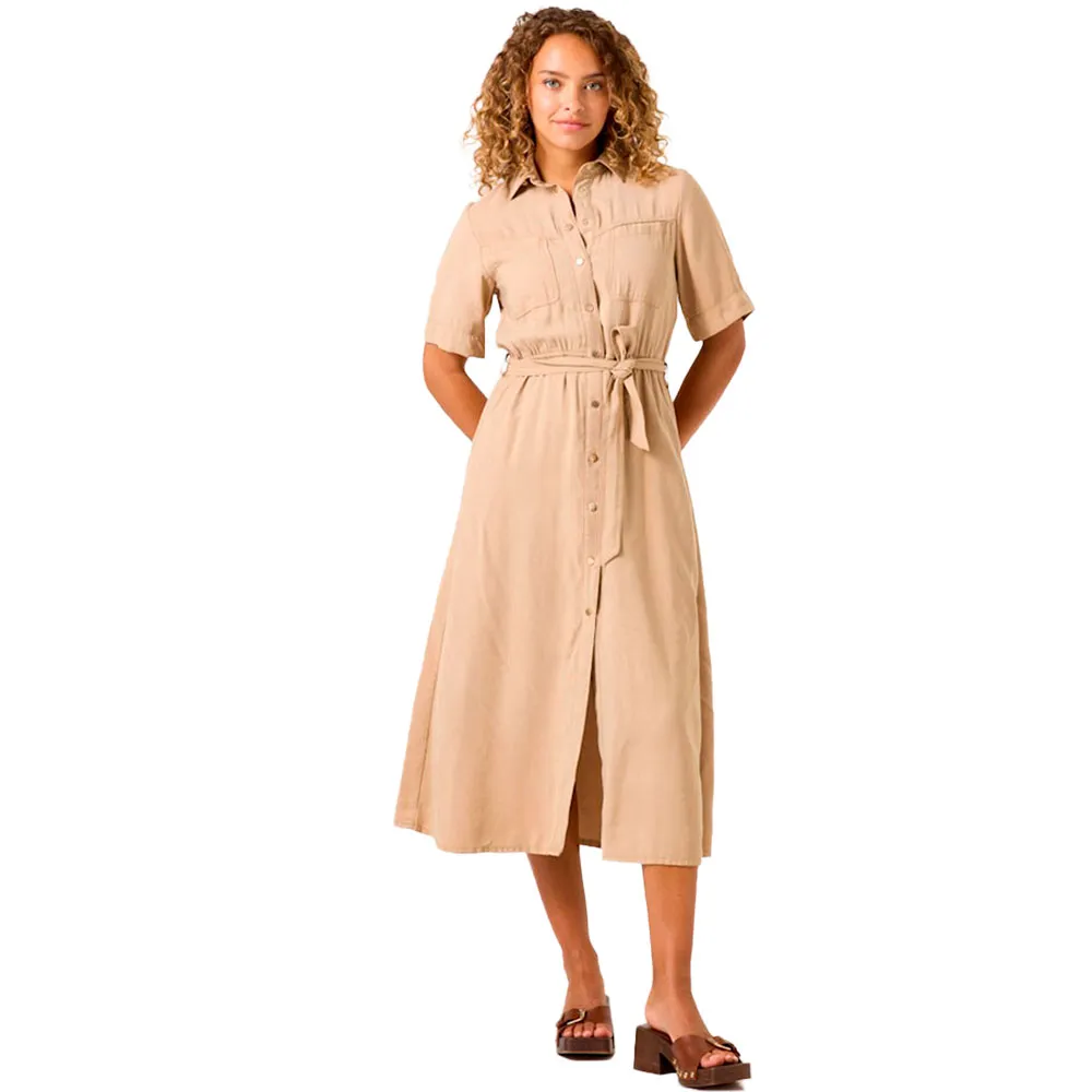 

Платье Garcia C50287 short sleeve midi, бежевый