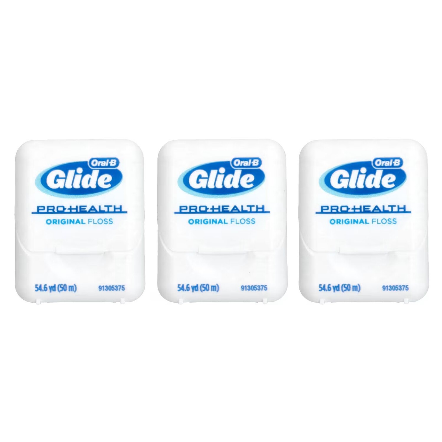 Glide, Pro-Health, Оригинальная нить, 3 упаковки, 50 м (54,6 ярда) каждая Oral-B — фото 3
