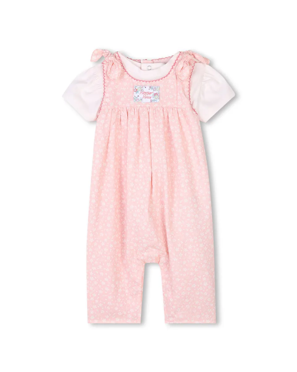 

Многоцветный хлопковый комплект для девочек Kenzo Kids