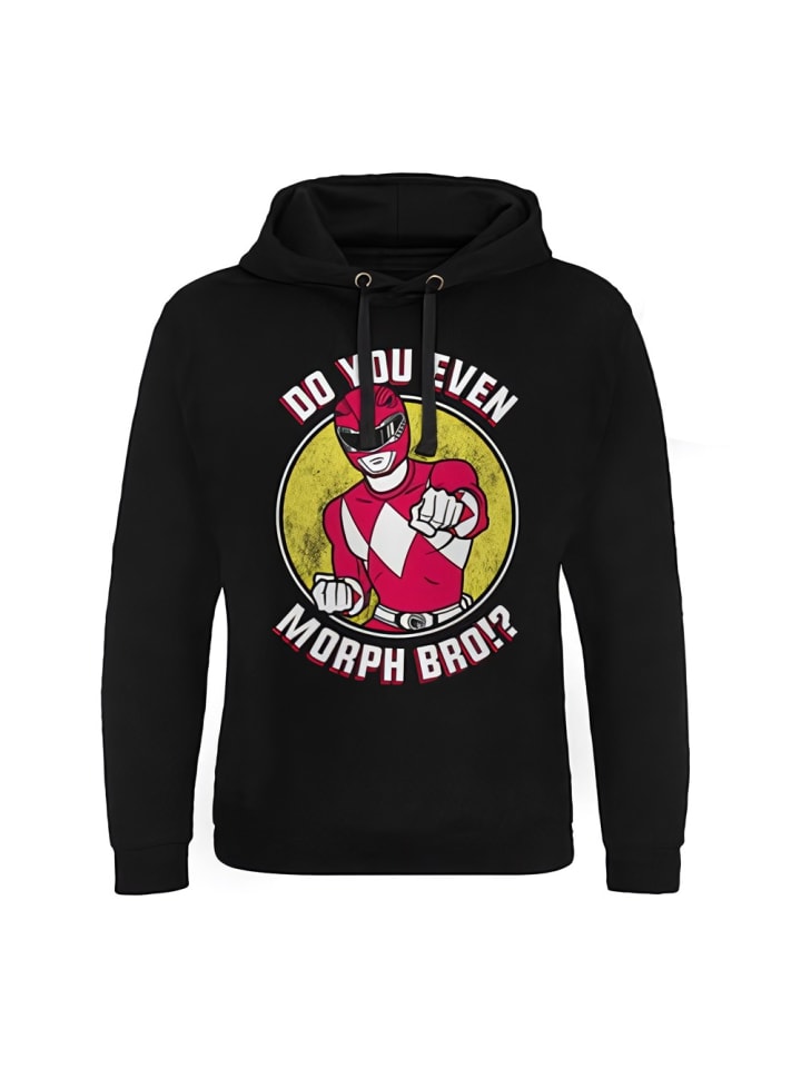 

Толстовка с капюшоном Do You Even Morph Bro Epic Hoodie черного цвета Power Rangers