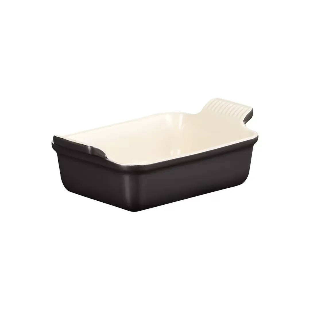 

Прямоугольный поднос из керамогранита Le Creuset Heritage, матовый черный