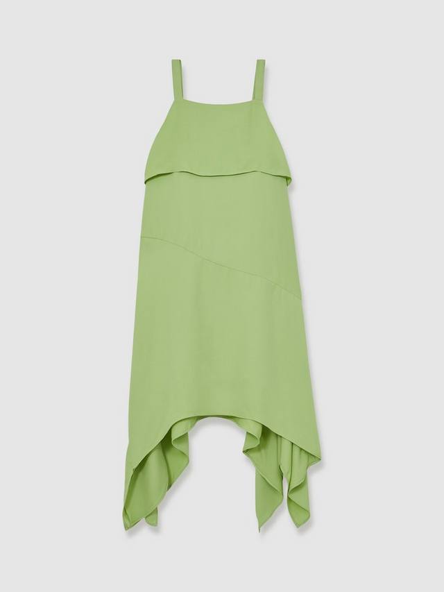

Детское платье Alba без рукавов с квадратным вырезом и драпировкой Reiss, Green