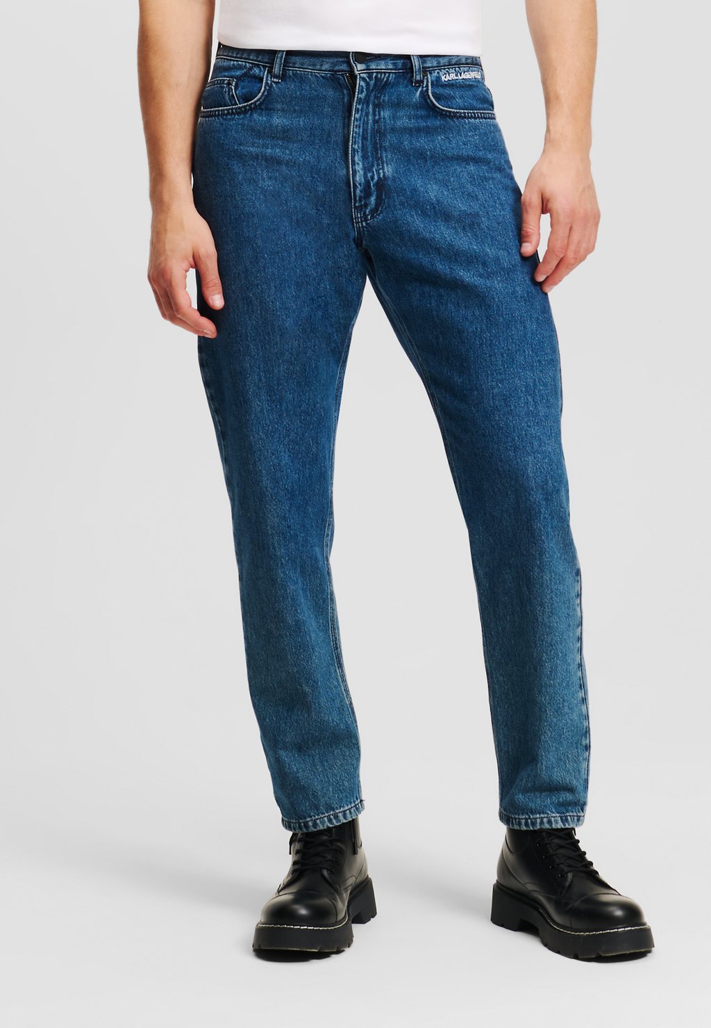 

Зауженные джинсы LOGO KARL LAGERFELD, синий