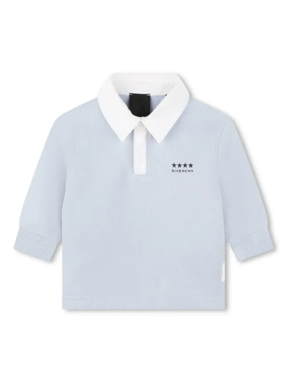 

Рубашка поло с длинными рукавами и логотипом 4G Givenchy Kids, синий