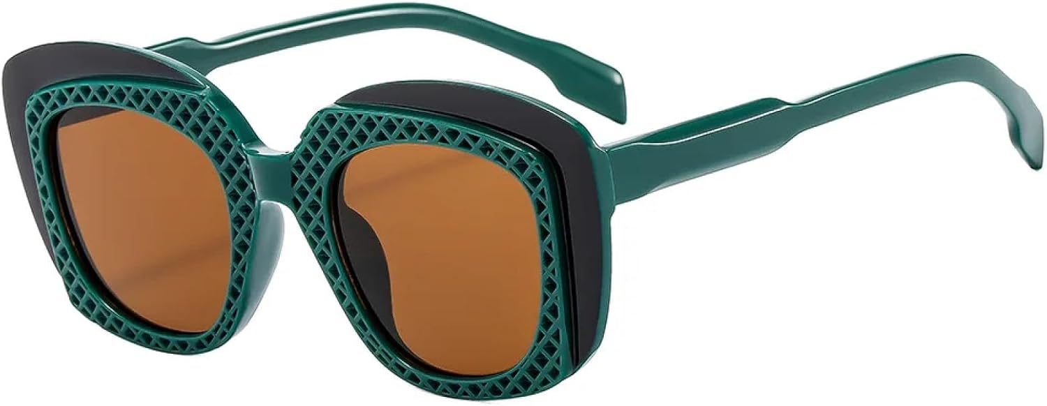 

Модные панк-солнцезащитные очки для женщин, сочетание цветов, леопардовый принт, зеркальные линзы; для мужчин – трендовые очки для активного отдыха, градиентный цвет, защита от УФ-излучения UV400 TVTBBVV, C3green